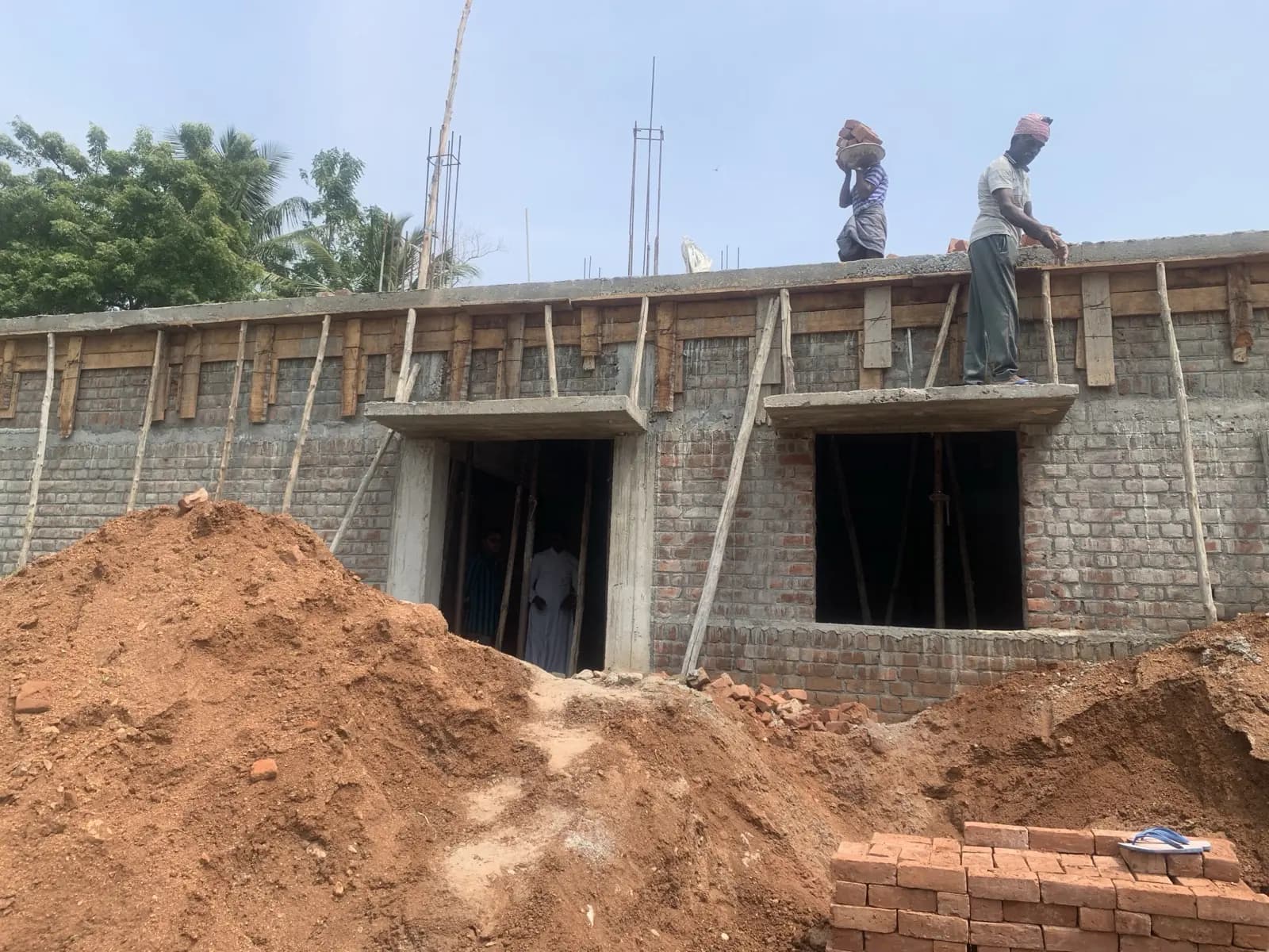 Construction of the new shrine
