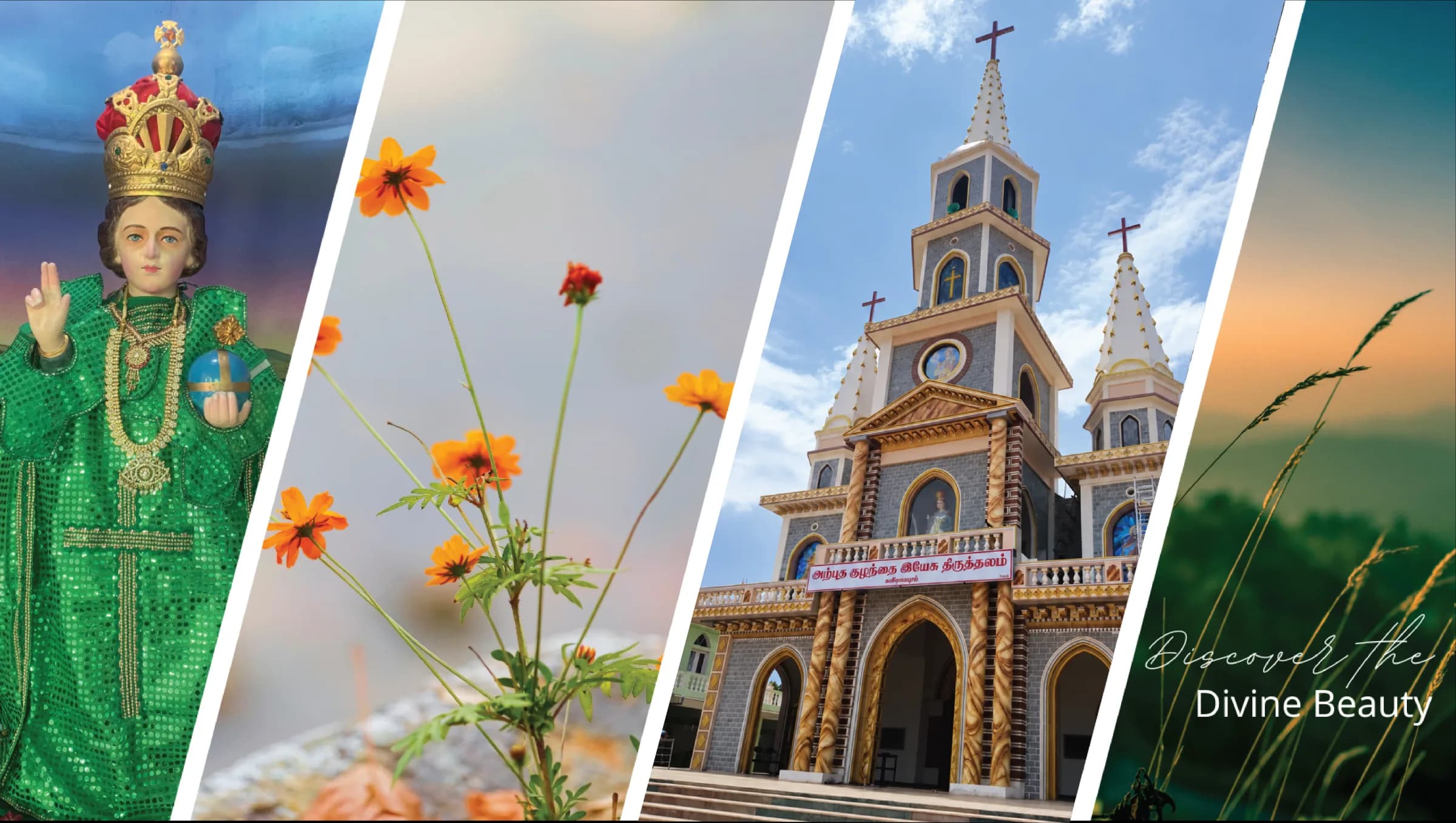 The Infant Jesus, the shrine and the fields of Kavirayapuram